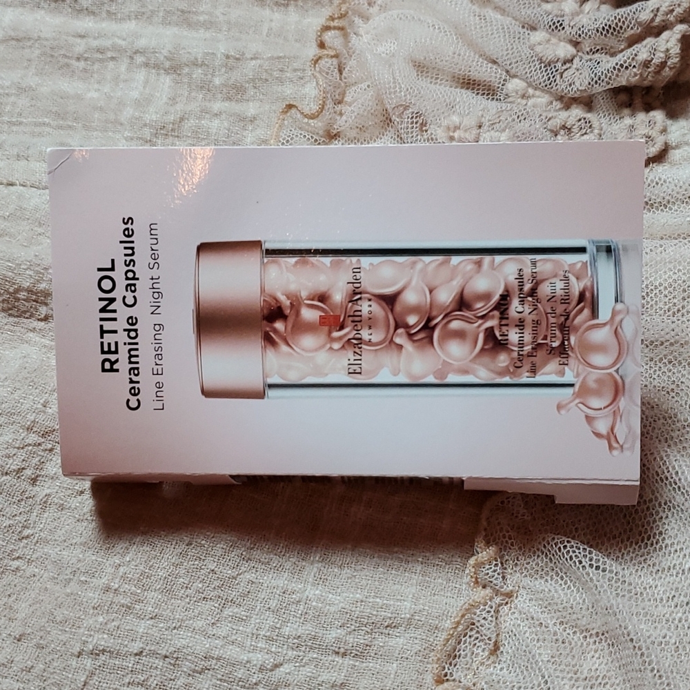 🖤 7 pack retinol ceramide caps line erasing night ser